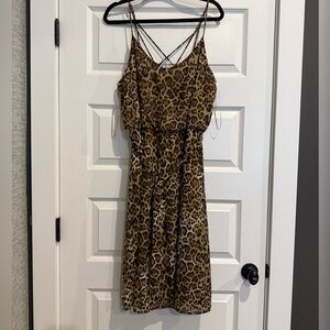 Maurices Leopard Print Spaghetti Strap Dress